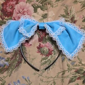 Alice In Wonderland - Blue Lace Bow Headband